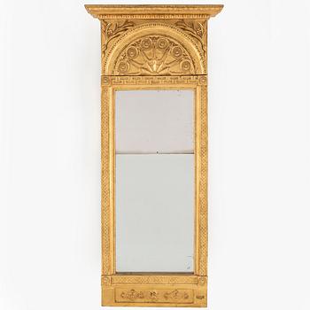 A Swedish Empire mirror, early 19th century.