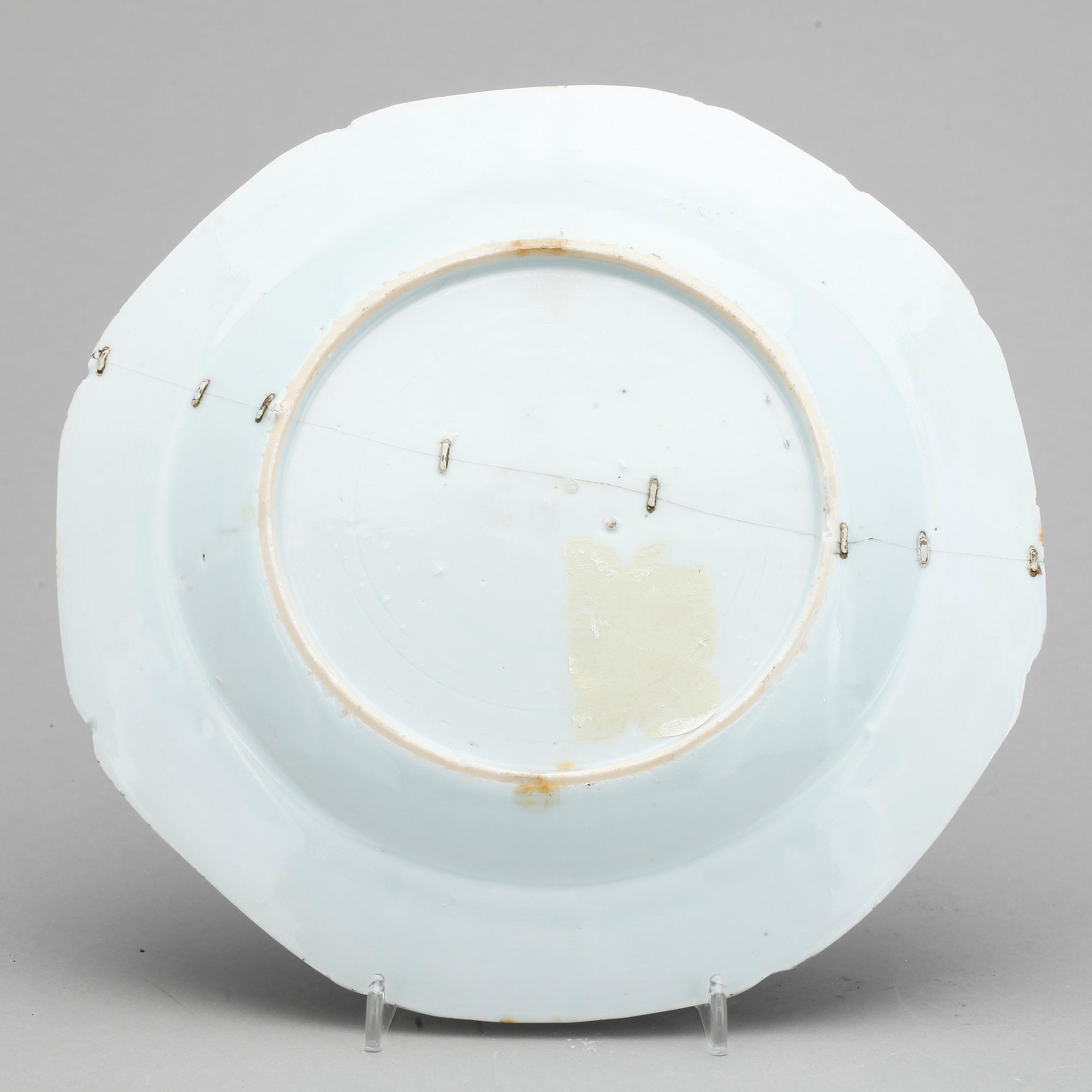 PARTI TALLRIKAR, 8 st, porslin, Kina, mestadels 1800-tal.