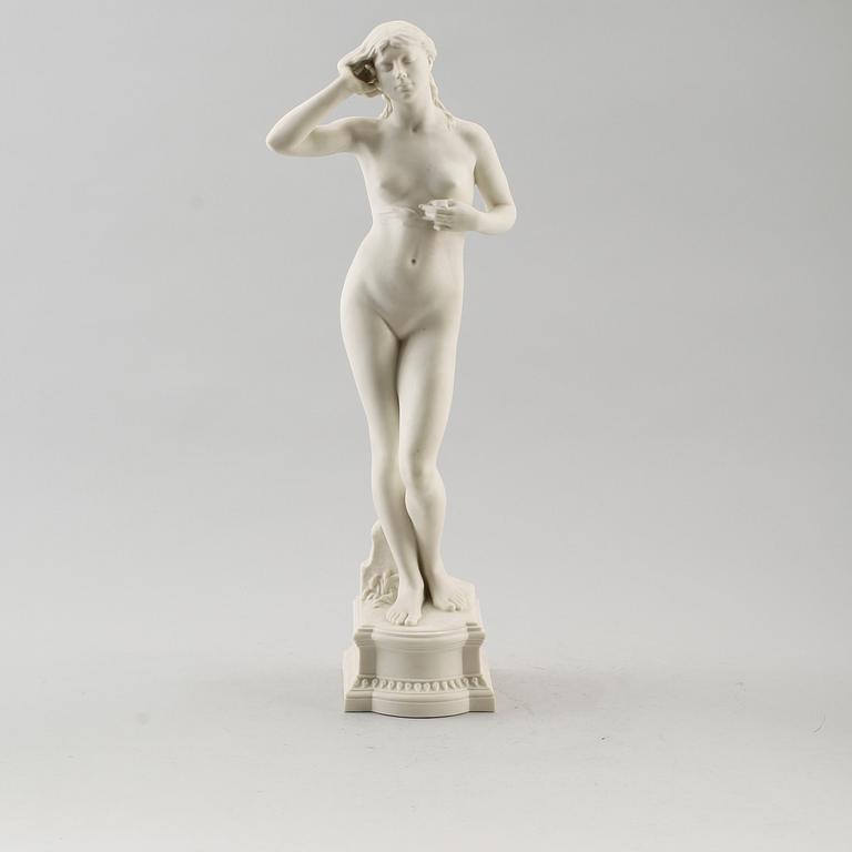 FIGUR, parian, Per Hasselberg, Gustafsberg 1909.