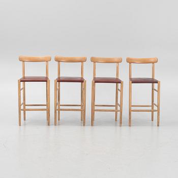 Jasper Morrison, bar stools, 4 pcs, "Lightwood", Maruni Collection, Japan.