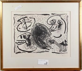 Pierre Alechinsky · ALECHINSKY, PIERRE. Litografi. Sign o numr 1/50.