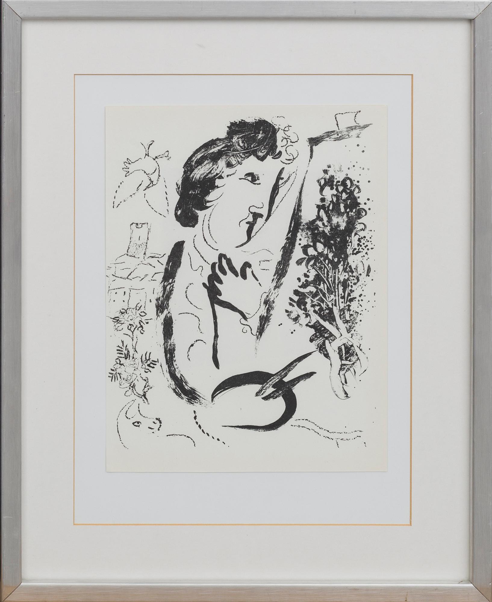 MARC CHAGALL, lithograph, 1963.