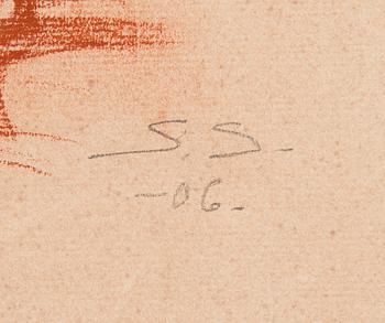 Santeri Salokivi, Konstnärsmapp innehållande sex st. Nakenstudier av Män.