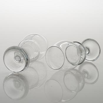 TIMO SARPANEVA, set of 9+2 'Lokkiluoto' (Seagull rock) drinking glasses for Iittala.