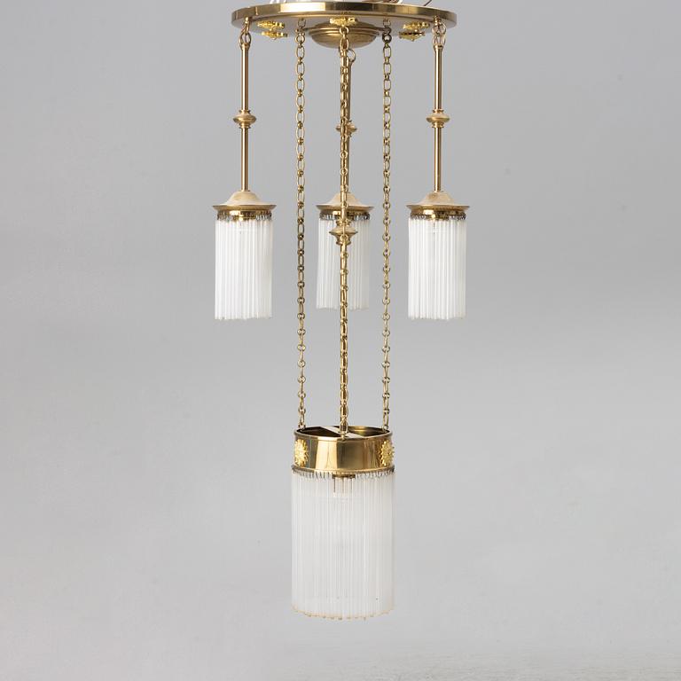 An early 20th century chandelier, Sweden.