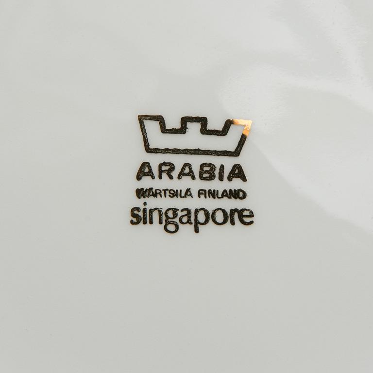 TEEASTIASTO, posliinia, 22 osaa, "Singapore", Arabia, 1970-luku.