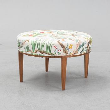 A model 647 stool by Josef Frank for Firma Svenskt Tenn, designed 1936.