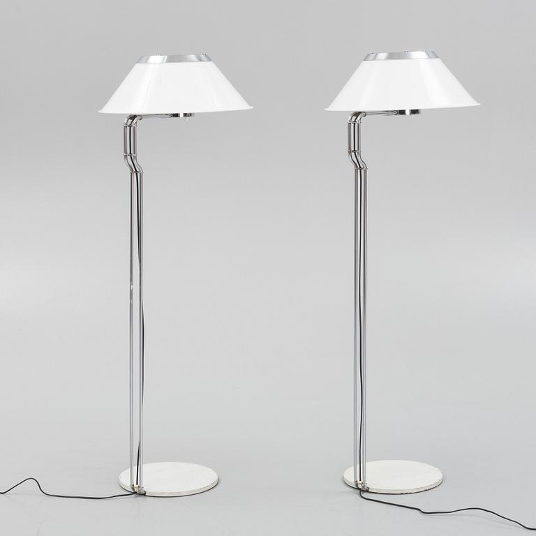 A pair of 'Mars' floor lamps by Per Sundstedt for Ateljé Lyktan, late 20th Century.