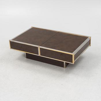 Coffee table/bar cabinet, likely Italy, second half of the 20th century.