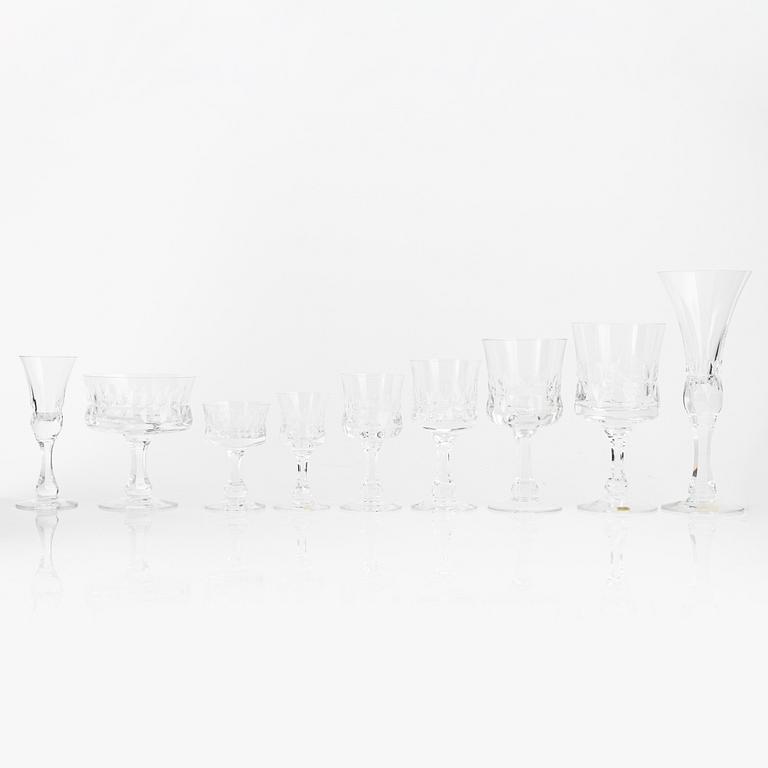Göran Wärff, a 46-piece 'Prince' glass service, Kosta, Sweden.