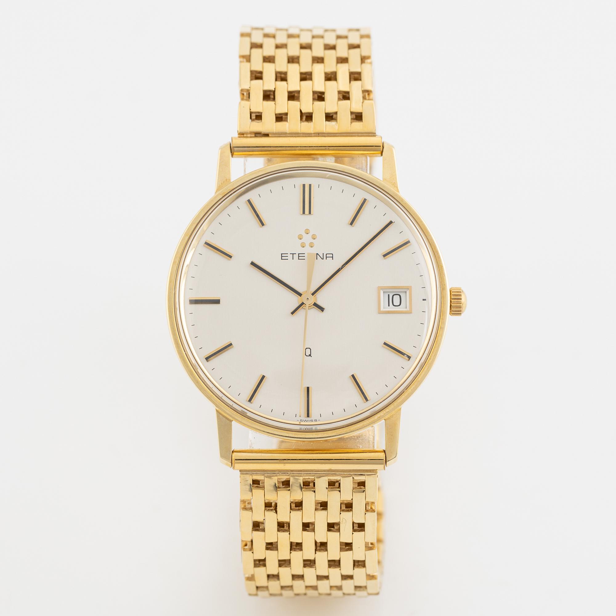 Eterna, Q, wristwatch, 33,5 mm.