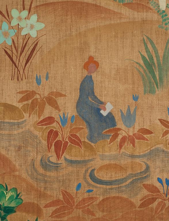 Tove Jansson, Reading by the river.