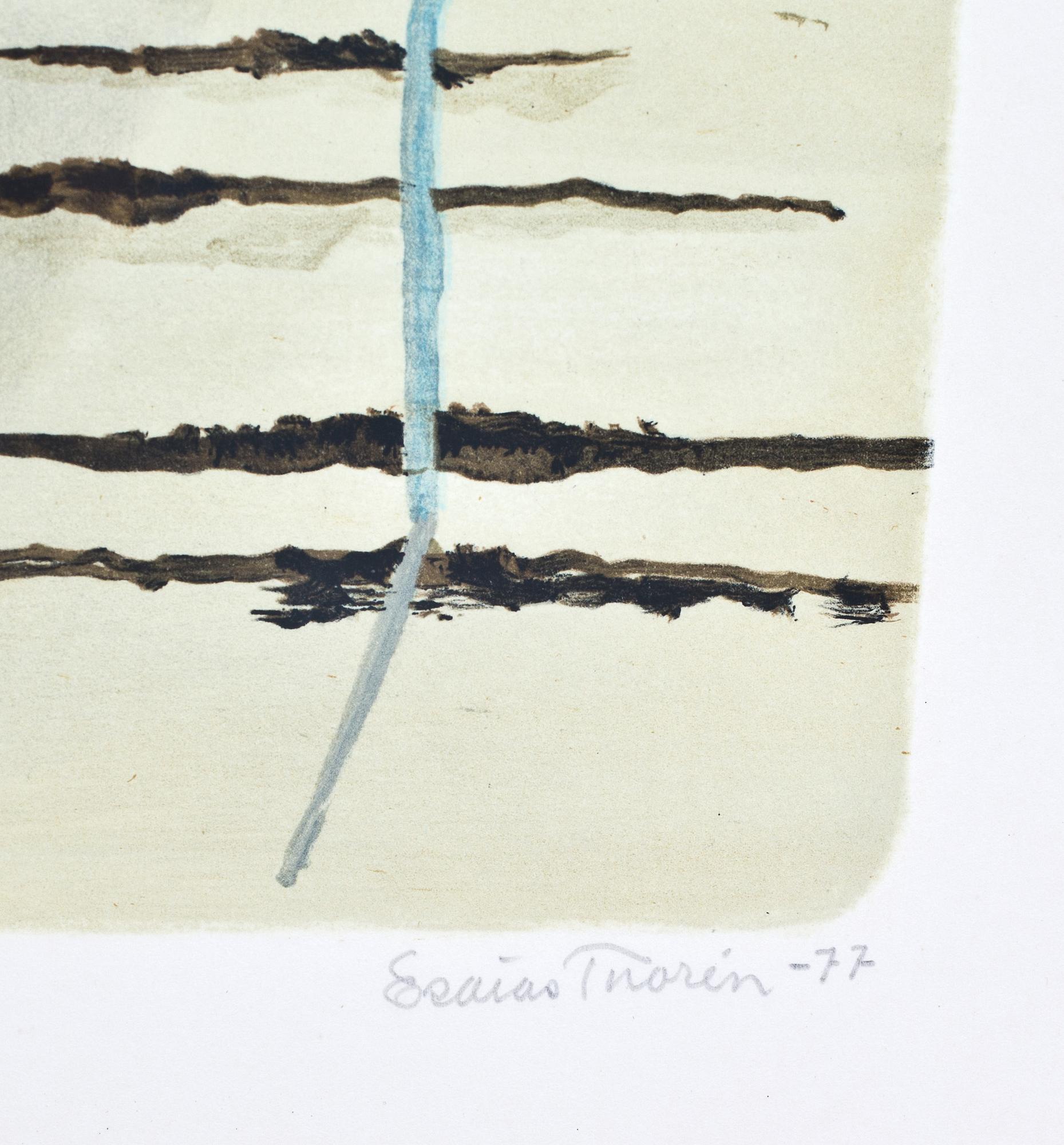 ESAIAS THORÉN, färglitografi, signerad, daterad -77 och numrerad 78/360.