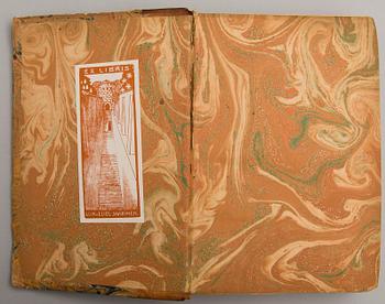 Four books of which two with Loja och Eliel Saarinen's Ex-Libris by Erik O.W. Ehrström, two given as gifts to Saarinen.