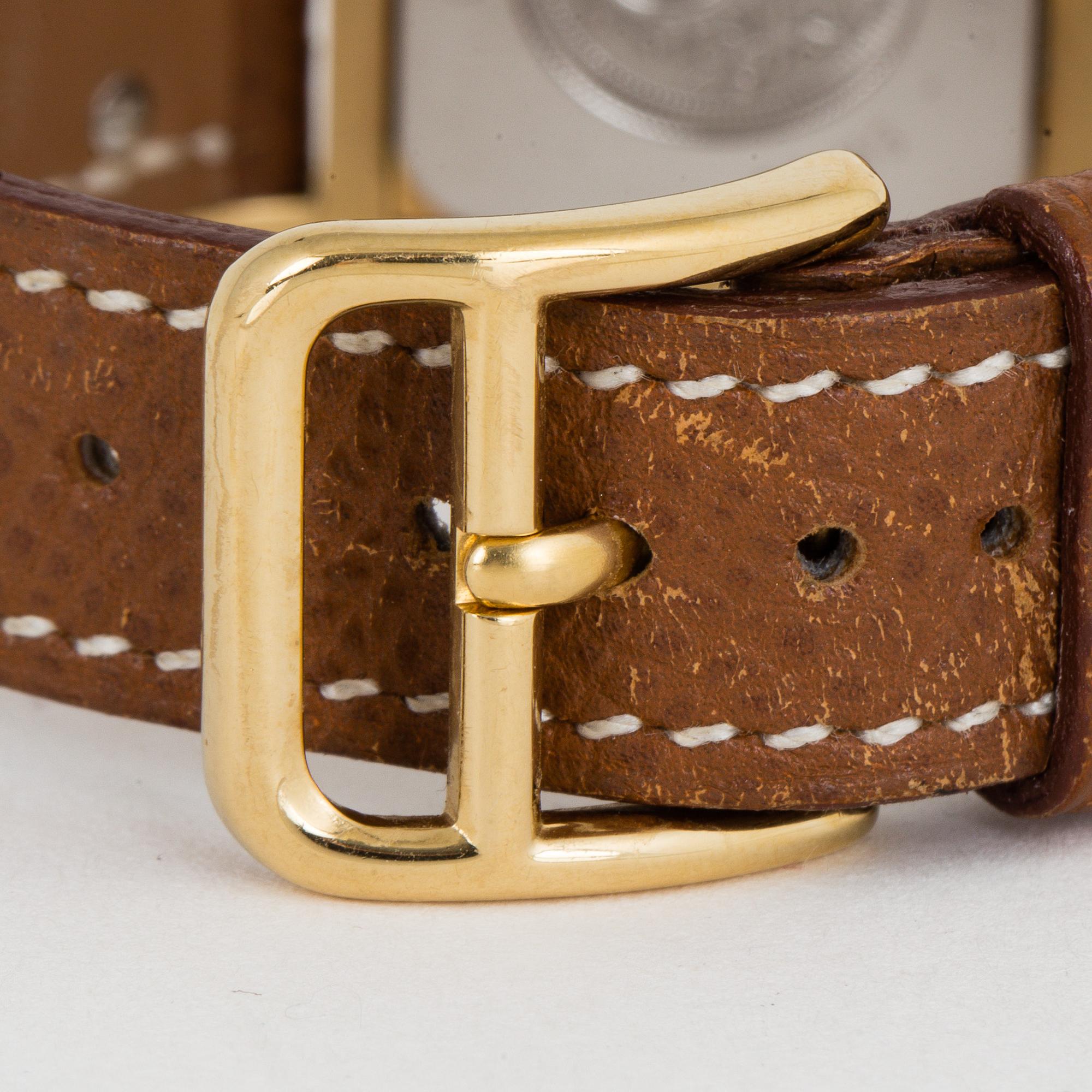 HERMÈS, "Medor", wristwatch, 23 x 32 mm.