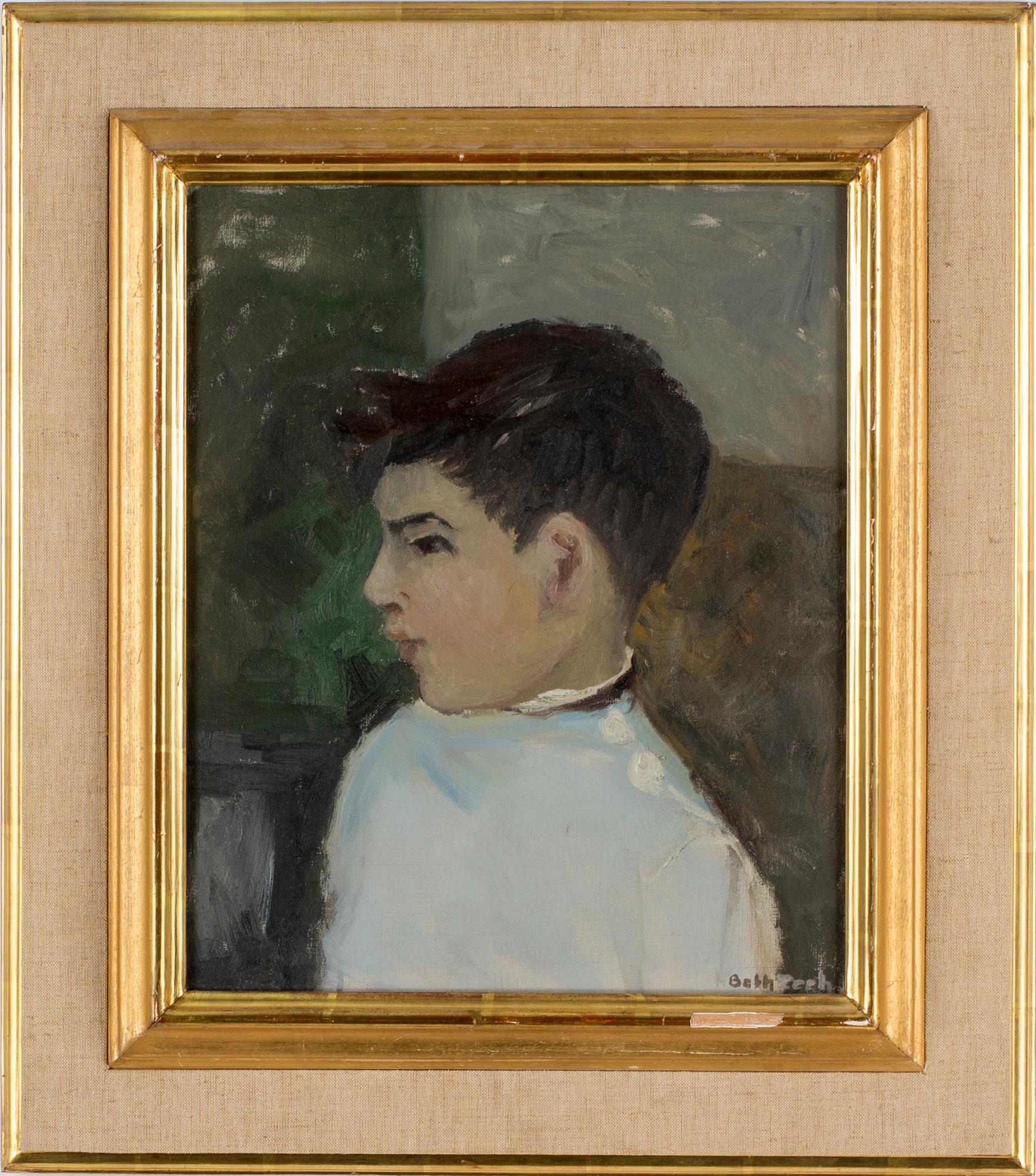 BETH ZEEH, Pastell, signerad. Utförd 1947.