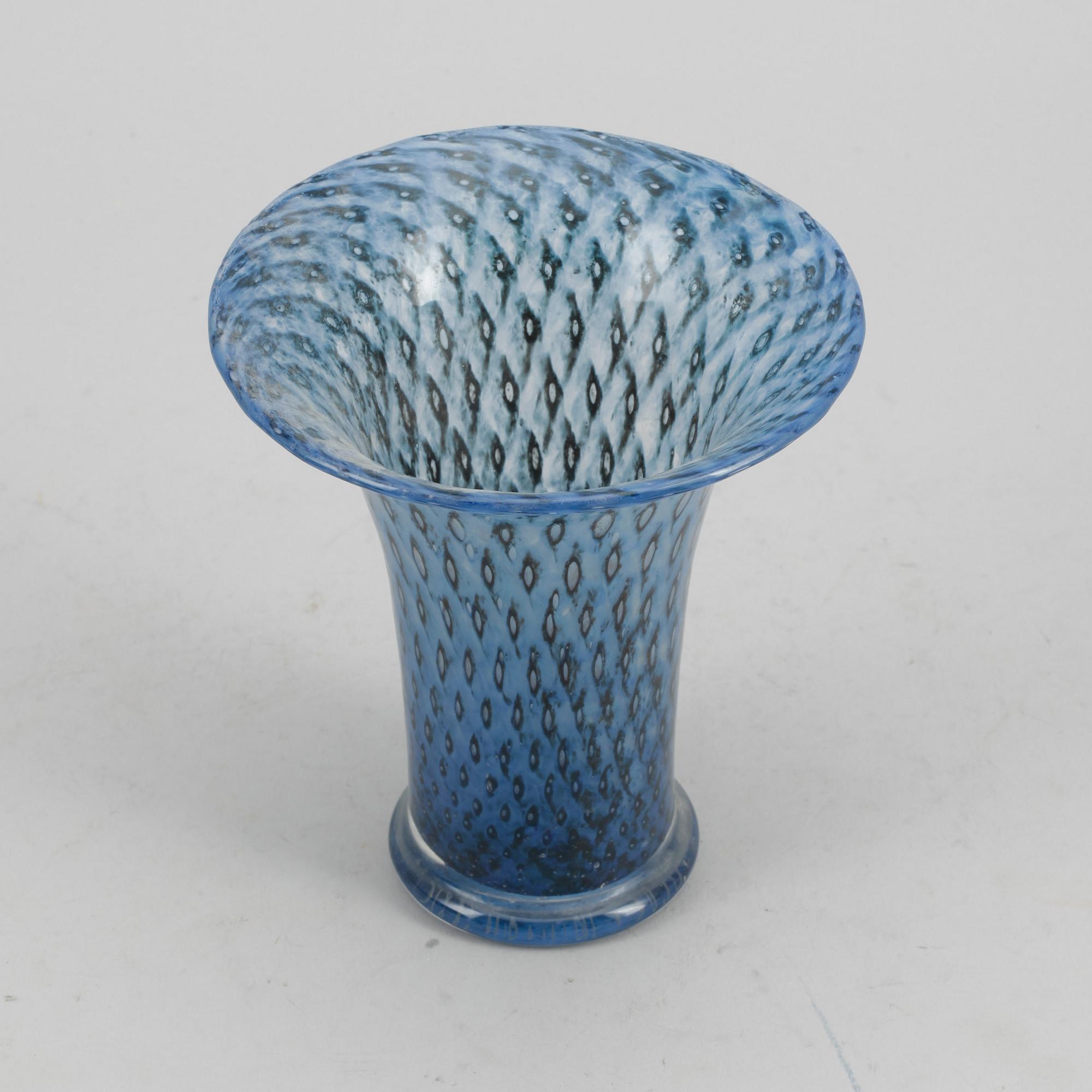 VAS, glas, Bertil Vallien, Boda, sent 1900-tal.