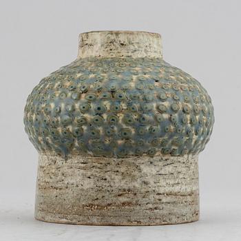 Marianne Westman for Rörstrand and Britt-Louise Sundell for Gustavsberg studio, two stoneware vases, Sweden.