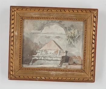 Louis Jean Desprez Hans krets, Brunn vid mur.