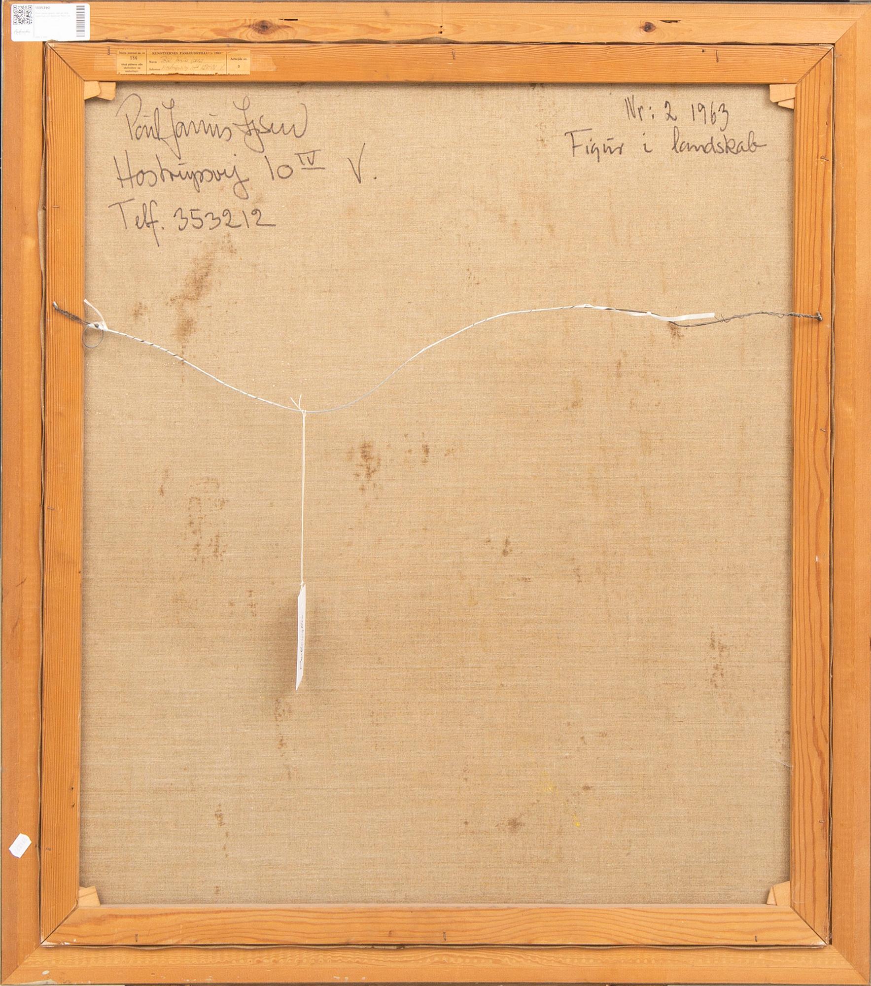 Poul Janus Ipsen, oil on canvas signed and dated 1963.