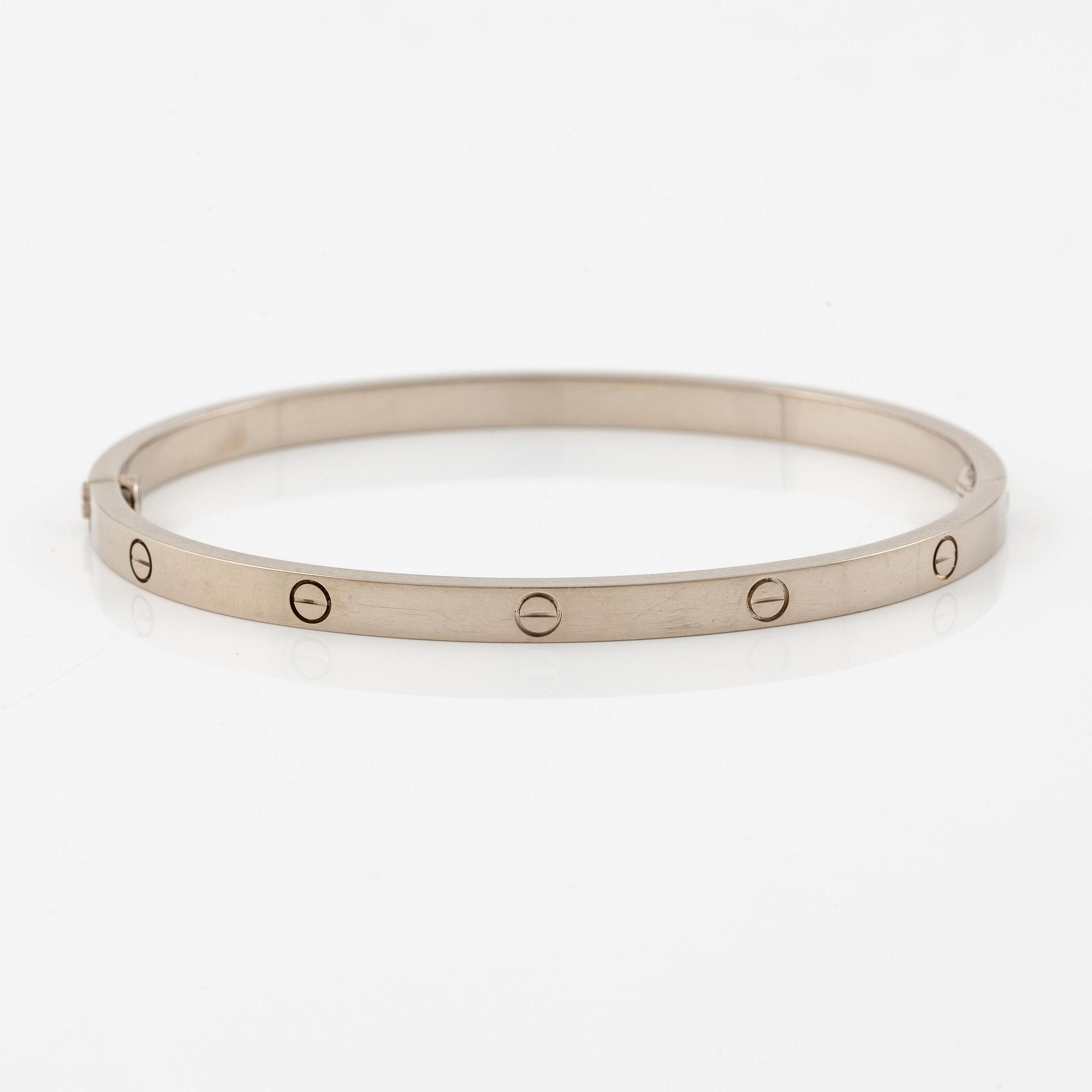 A Cartier bracelet "Love" in 18K white gold.