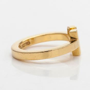 Tiffany & Co,  ring, "T-square", 18K guld.