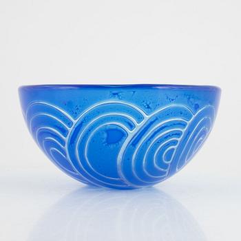 Ingeborg Lundin, an 'Ariel' glass bowl, Orrefors.