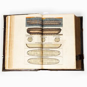 Biblia, Nürnberg 1662, med vackert bemålade gravyrer.