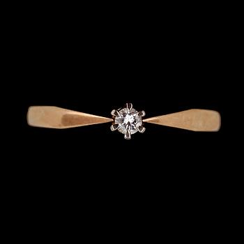 RINGAR, 2st, 14k guld med diamanter ca0,04ct och safirer tot ca0,30ct. Tot vikt 3,5g.