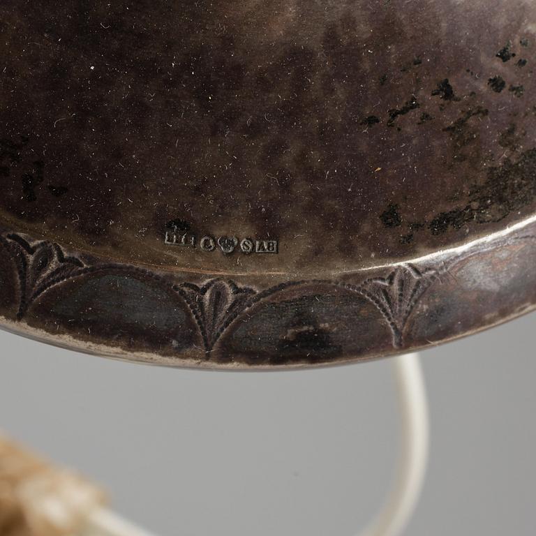 BORDSLAMPA, silver, Edlunds Silverfabrik Ab, Stockholm, 1927.