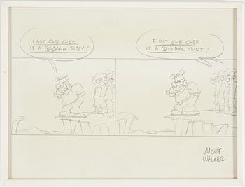 MORT WALKER, drawing, signed.
