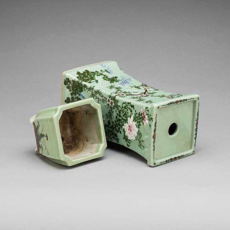 PIEDESTAL, porslin, Kina 1800/1900-tal.