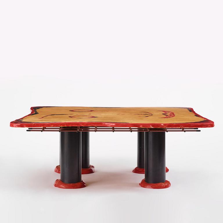 Gaetano Pesce, a "Sansone II" table, Cassina, Italy, post 1987.