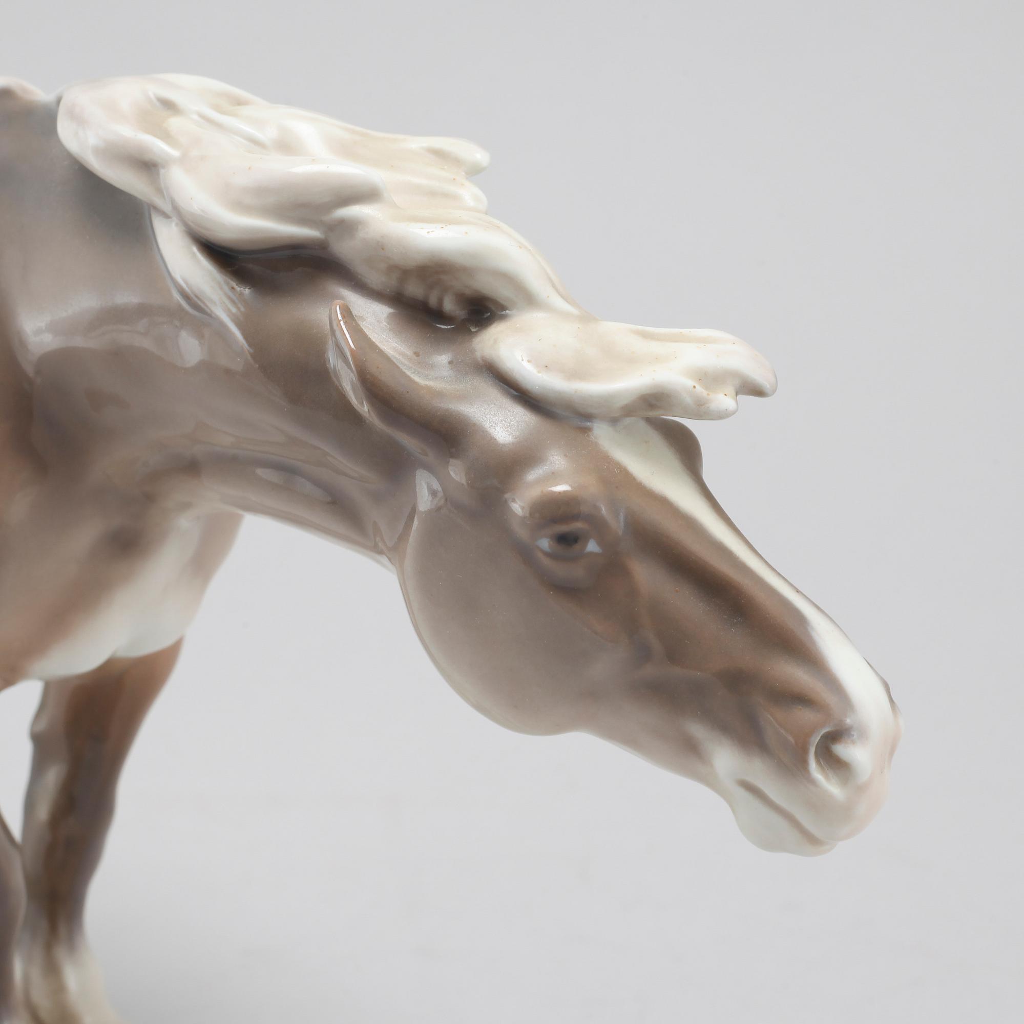 A porcelain figurine by Lauritz Jensen for Royal Copenhagen, second half of the 20th century.