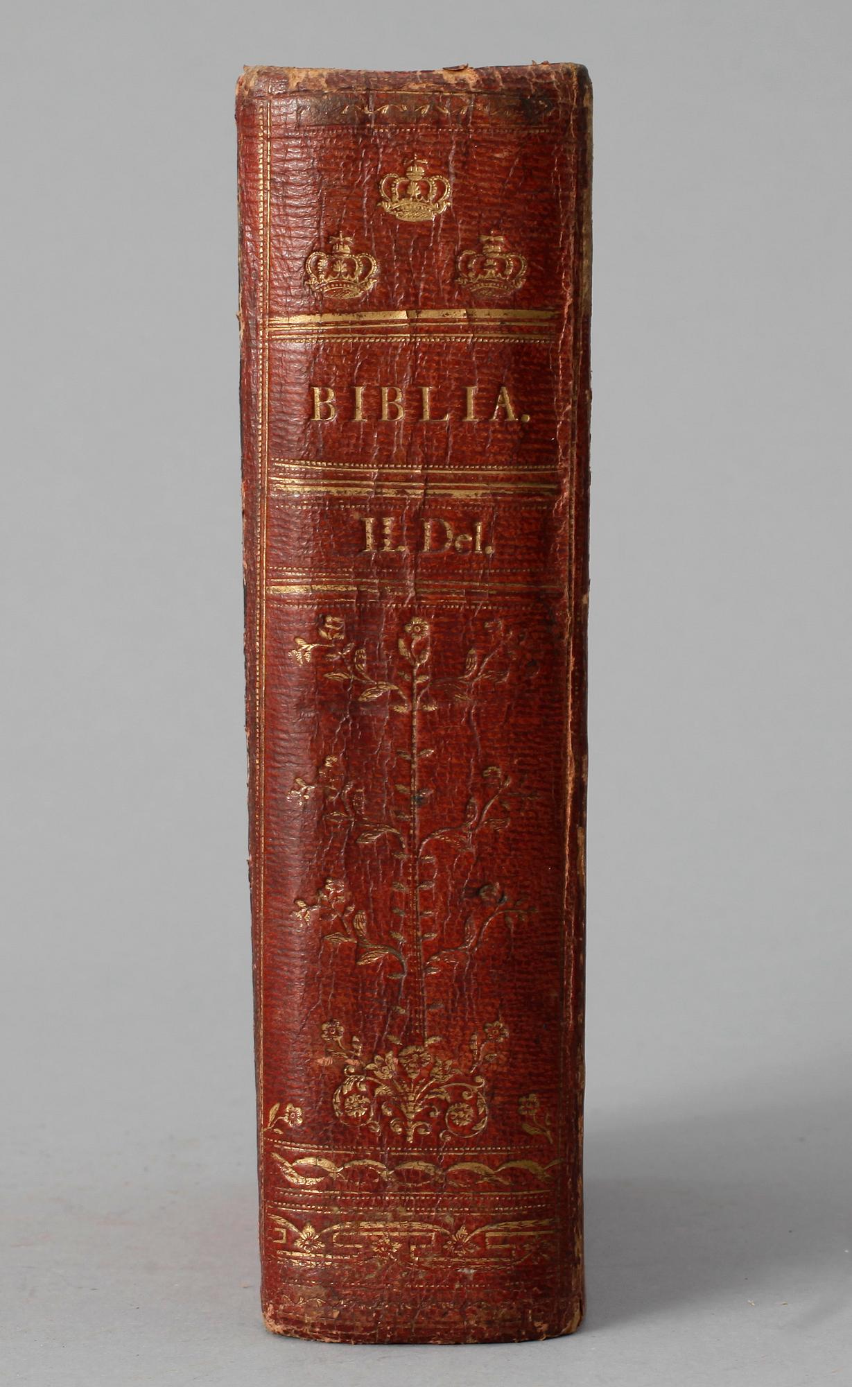 KUNGLIG BIBEL, GUSTAF IV ADOLF av Sverige, Lund 1801.