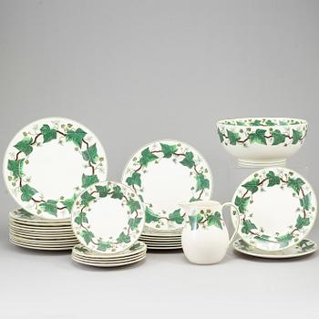 Twentyeight pcs of Napoleon Ivy by Wedgwood.