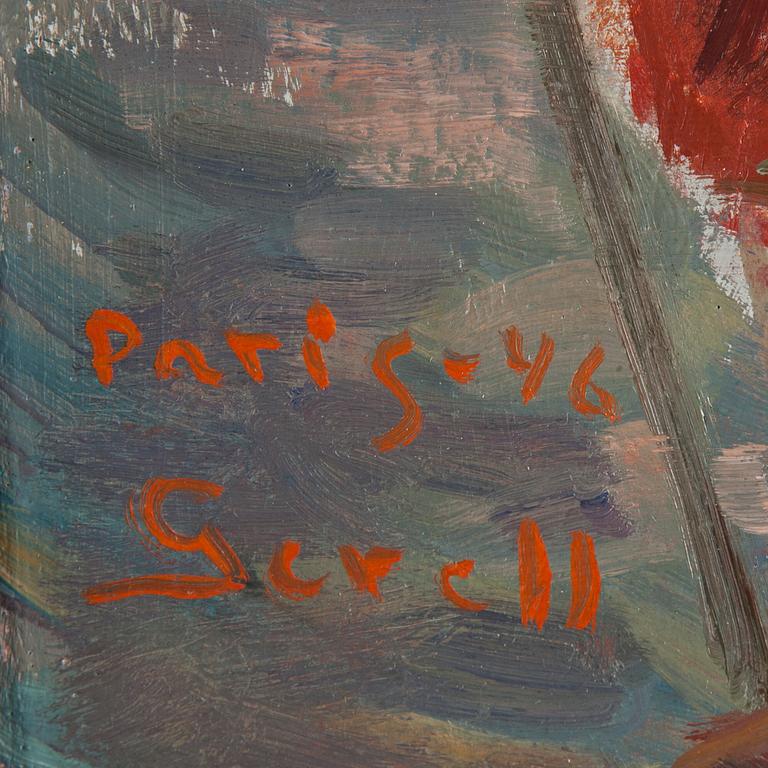 GRETA GERELL, Oil on panel, signed and dated Paris -46.