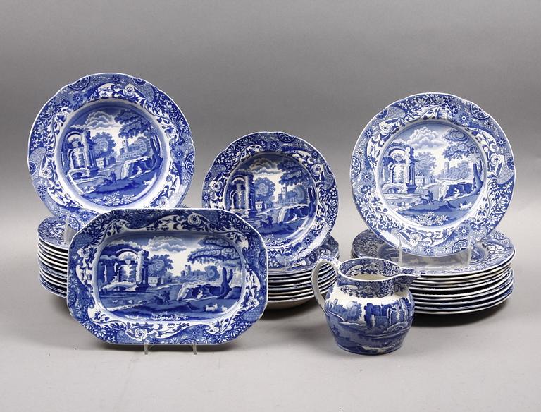 SERVIS, flintgods, 96 delar, "Spode´s Italian", Copeland, England.