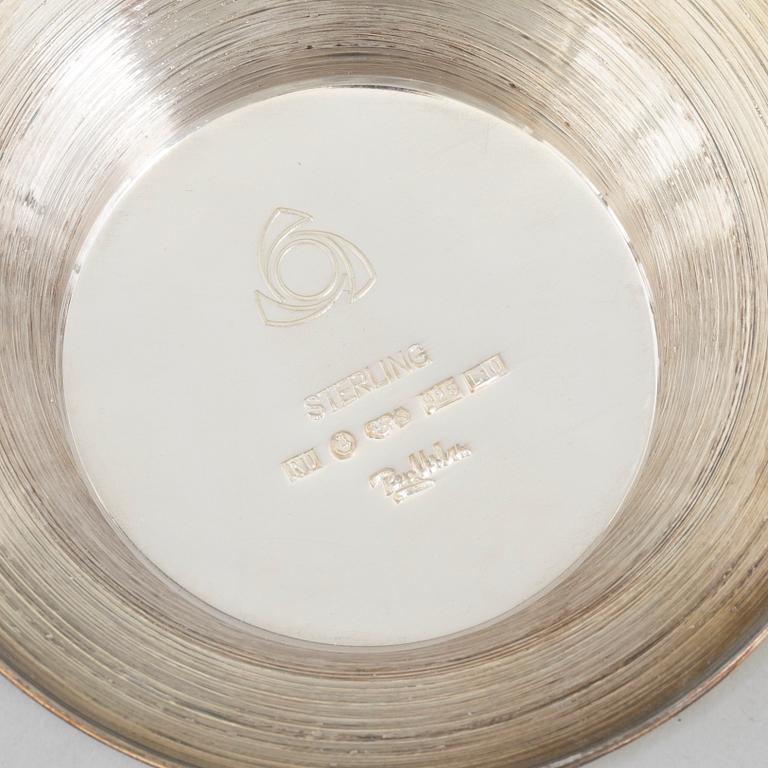 REY URBAN, a sterling silver dish from Stockholm, 1985.