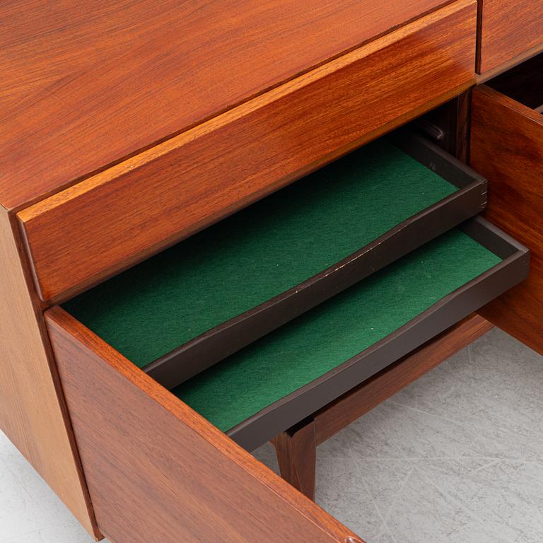 Ib Kofod Larsen, a teak and rosewood veneered sideboard, "FA-66", Faarup Møbelfabrik, Denmark, 1950/60s.