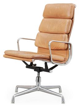 122. A Charles & Ray Eames 'Soft pad chair', model EA 219, Herman Miller, USA.