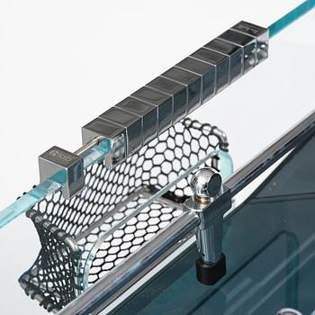 Adriano Design, foosball table, "Cristallino Classic", Teckell, Italy.