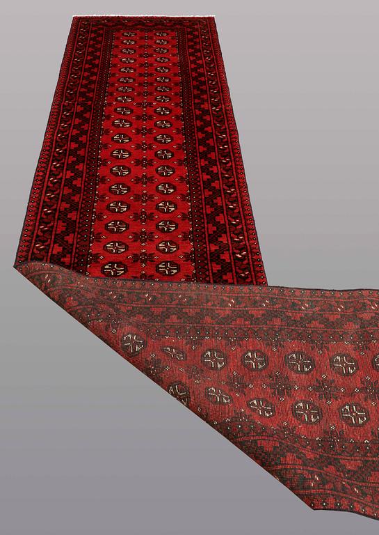 A RUNNER, Afghan, ca 498 x 83 cm.
