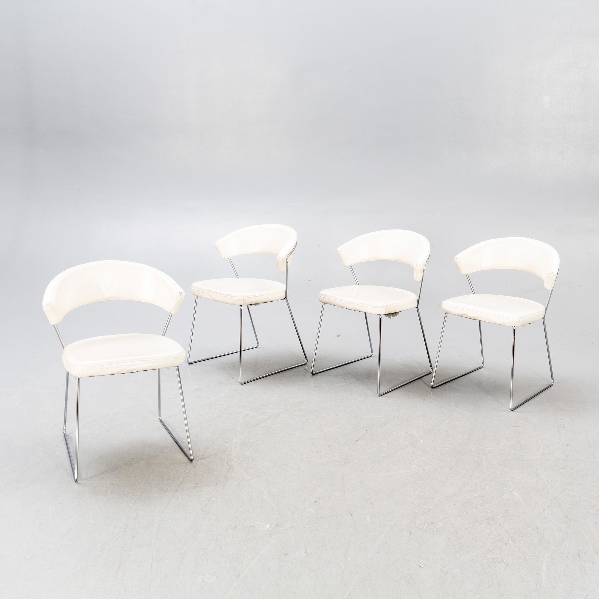 Chairs, 4 pcs, "New York", Calligaris, Italy, last part of the 20th century.