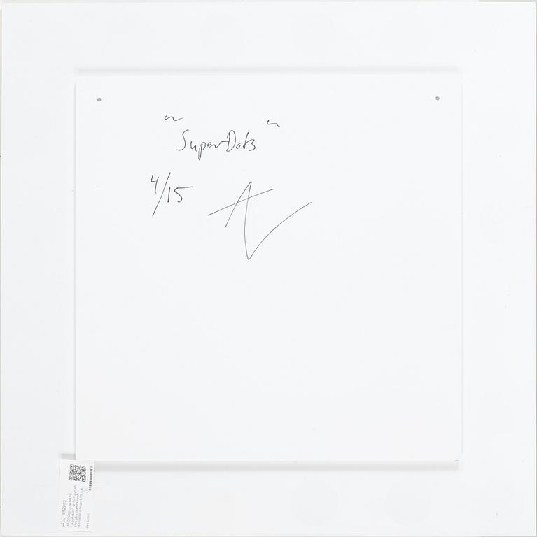 ANDREAS LUNDBERG, "Super dots", gicleetryck på plexiglas, signerad och numrerad a tergo 4/15.