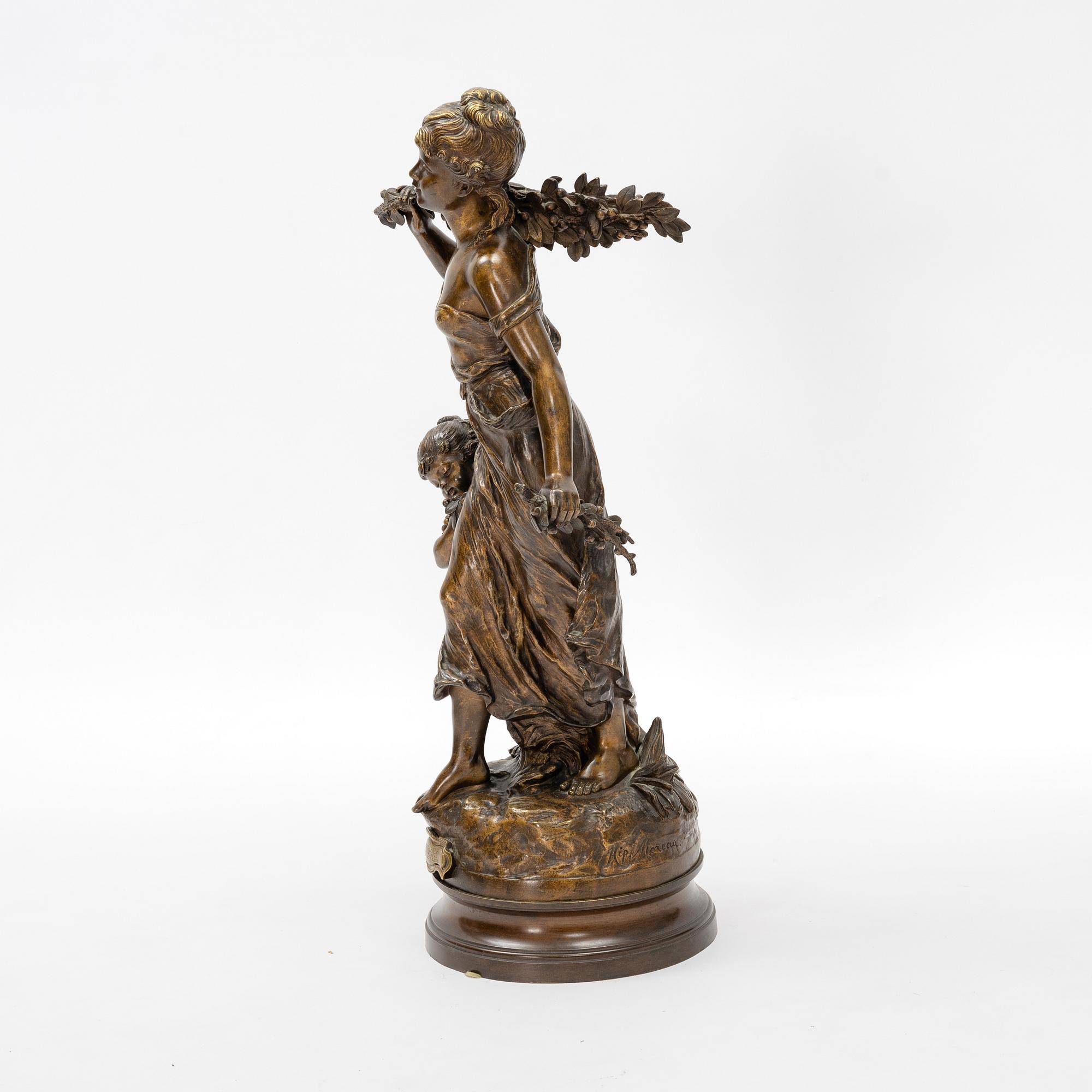 Hippolyte François Moreau, efter. Skulptur, brons.