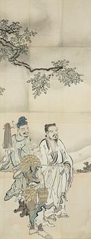 A Japanese painting by anonymous artist, Meiji period (1868-1912).