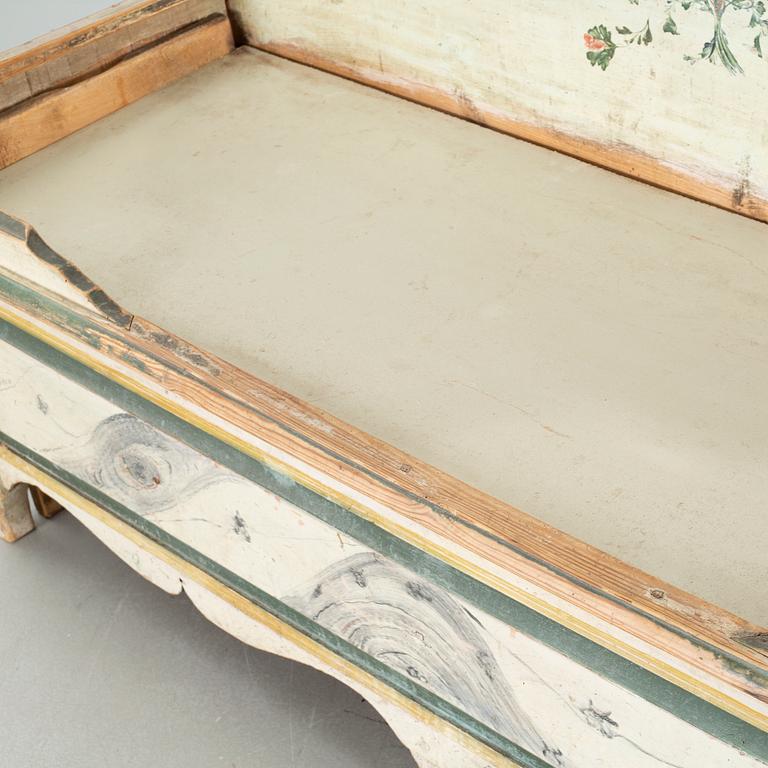 A 19th century pull-out couch.