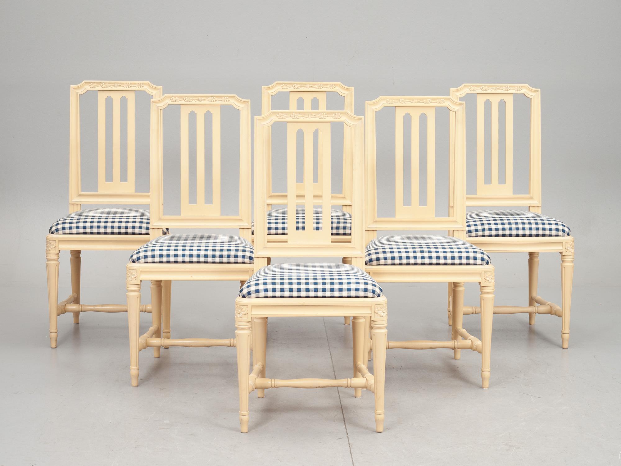 STOLAR, 6 st, "Odenslunda", Ur IKEAs 1700-tals serie, 1990-tal.