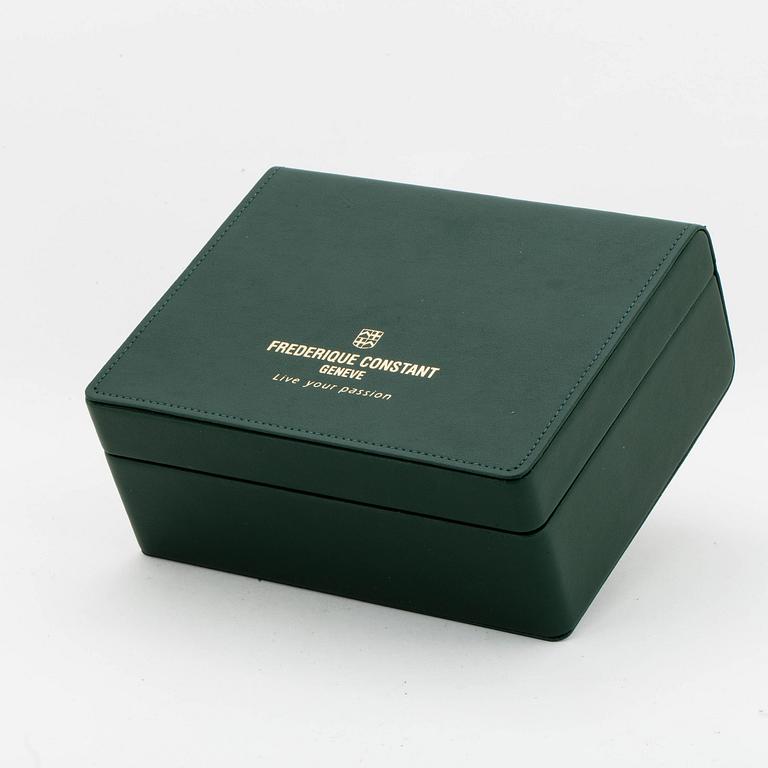 FREDERIQUE CONSTANT, Dual Time, wristwatch, 31 x 47 mm.